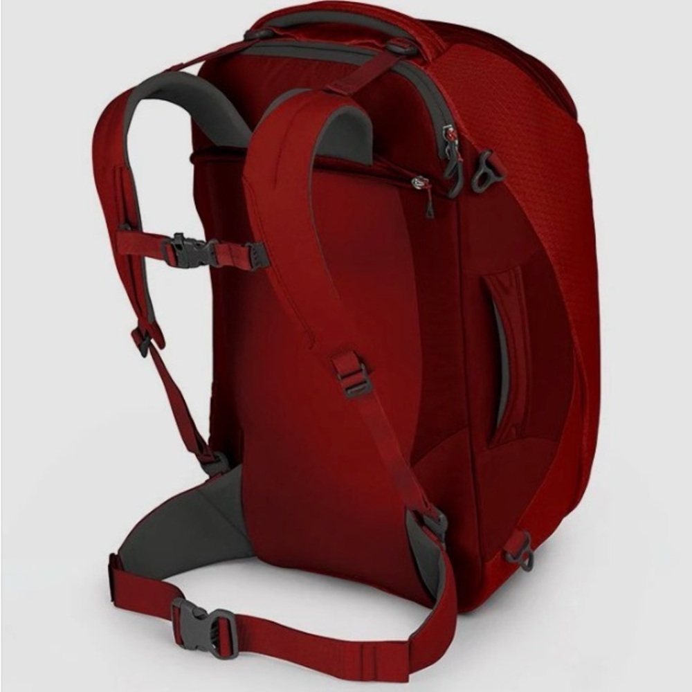 Set of OSPREY Porter 46 Travel Backpack (Diablo Red) & Bago 60L Foldable Duffle - Picture 2 of 15